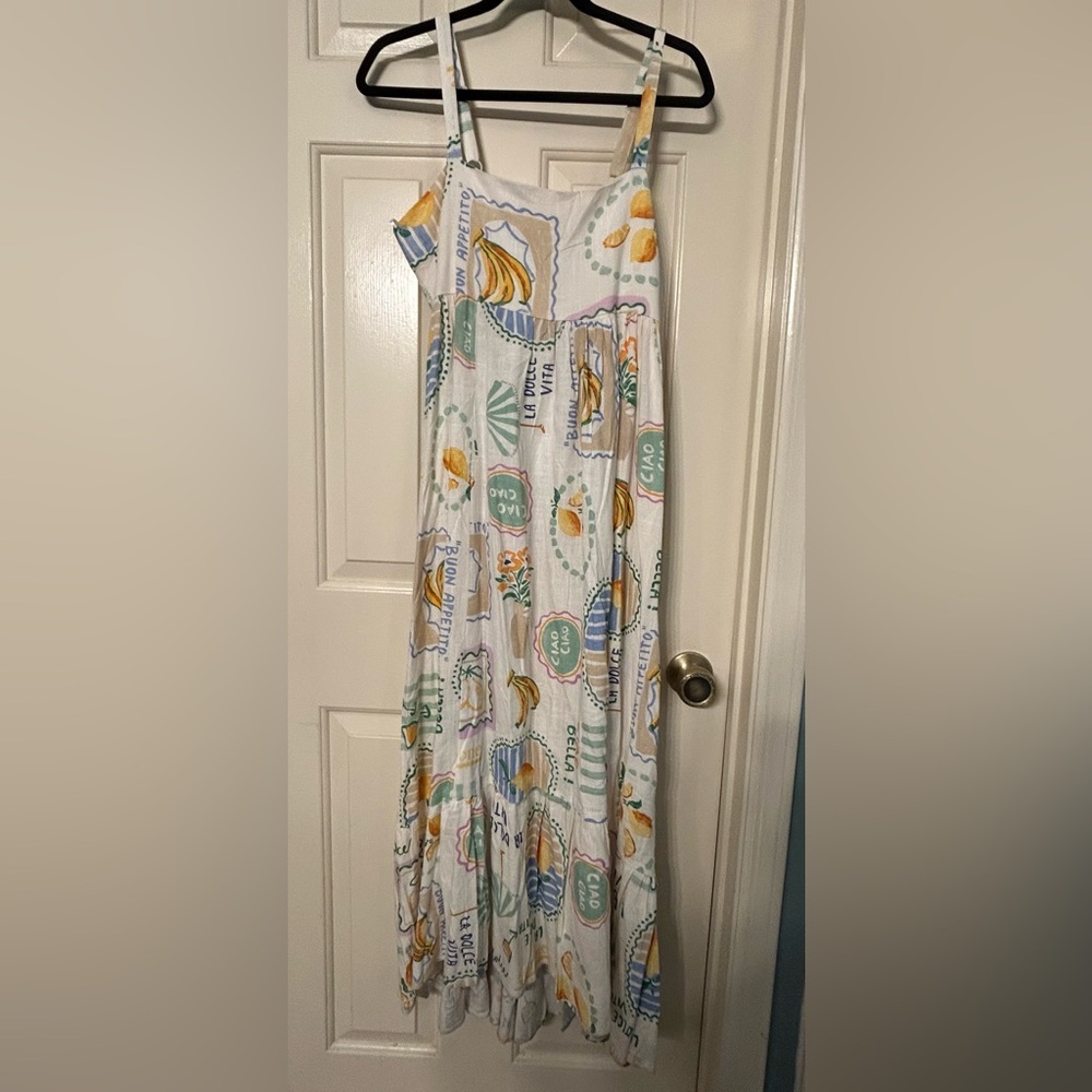 Colorful Printed Maxi Dress